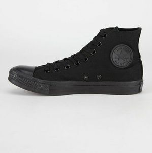 Converse black on black all stars